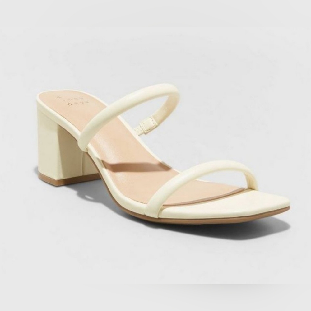 Women's Cris Mule Heels - A New Day" Yellow